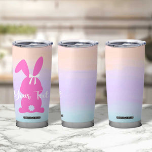 Personalized Rabbit Tumbler Cup Custom Name Bunny Lovers Cute Easter Spring Gift for Women TB10 Print Your Wear