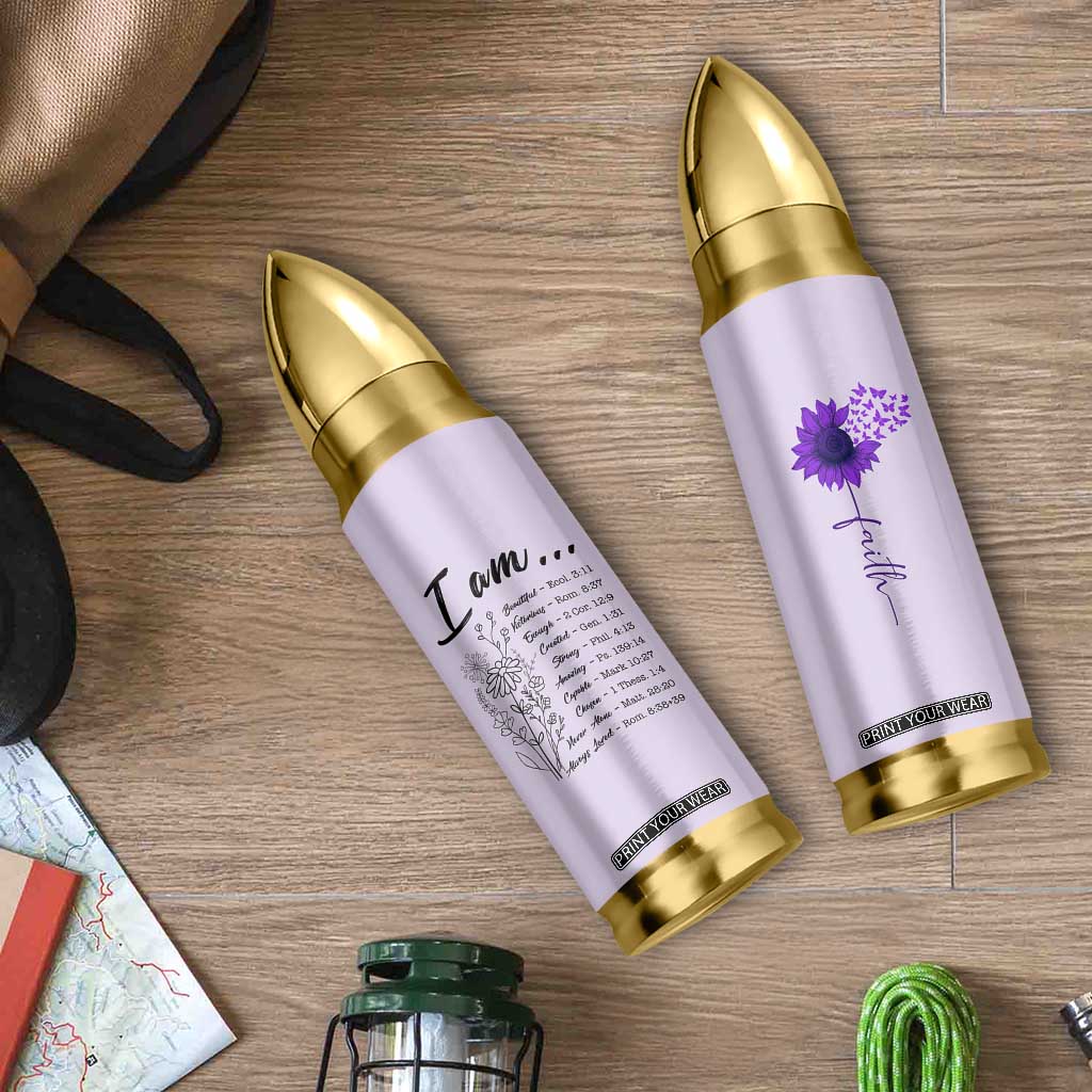 Christian Gifts for Women Faith Bullet Tumbler Inspirational Religious Bible Gift for Her TB10 Print Your Wear