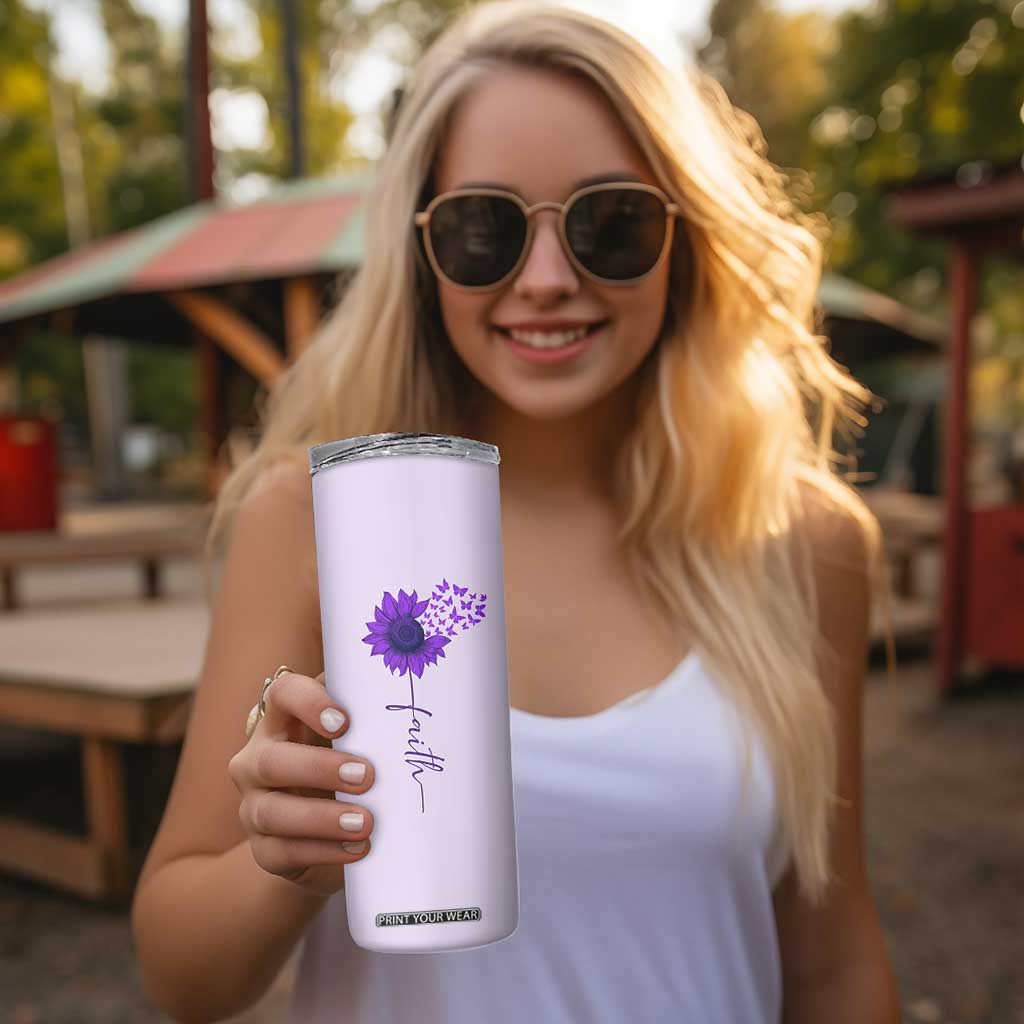 Christian Gifts for Women Faith Skinny Tumbler Inspirational Religious Bible Gift for Her TB10 Print Your Wear