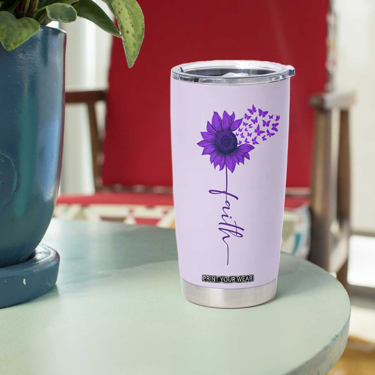 Christian Gifts for Women Faith Tumbler Cup Inspirational Religious Bible Gift for Her TB10 Print Your Wear