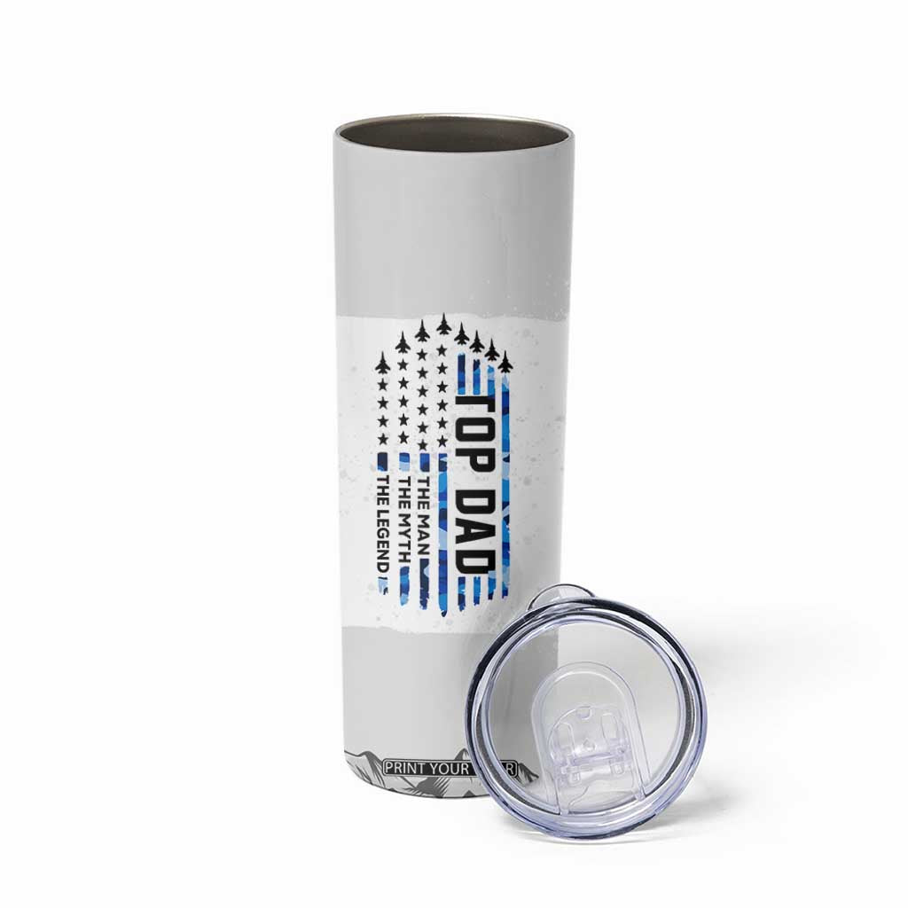 Fathers Day Dad Gifts Skinny Tumbler From Daughter Son Dad Birthday Gift Camo US Flag TB10 Print Your Wear