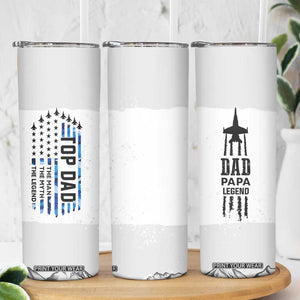 Fathers Day Dad Gifts Skinny Tumbler From Daughter Son Dad Birthday Gift Camo US Flag TB10 Print Your Wear