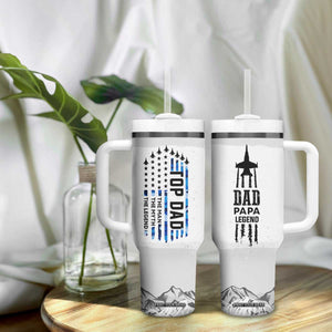 Fathers Day Dad Gifts Tumbler With Handle From Daughter Son Dad Birthday Gift Camo US Flag TB10 Print Your Wear