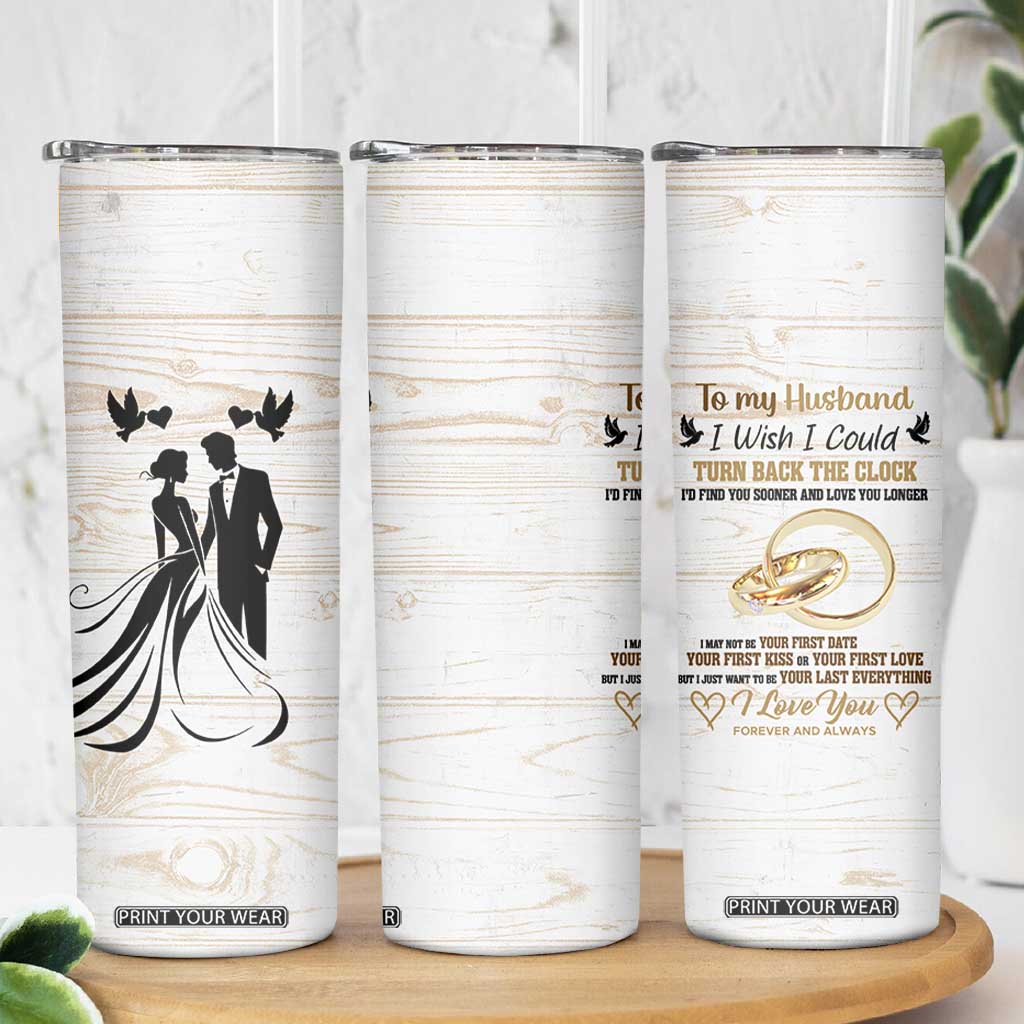 Gifts For Husband From Wife Skinny Tumbler To My Husband I Love You Wedding Anniversary Gift TB10 Print Your Wear