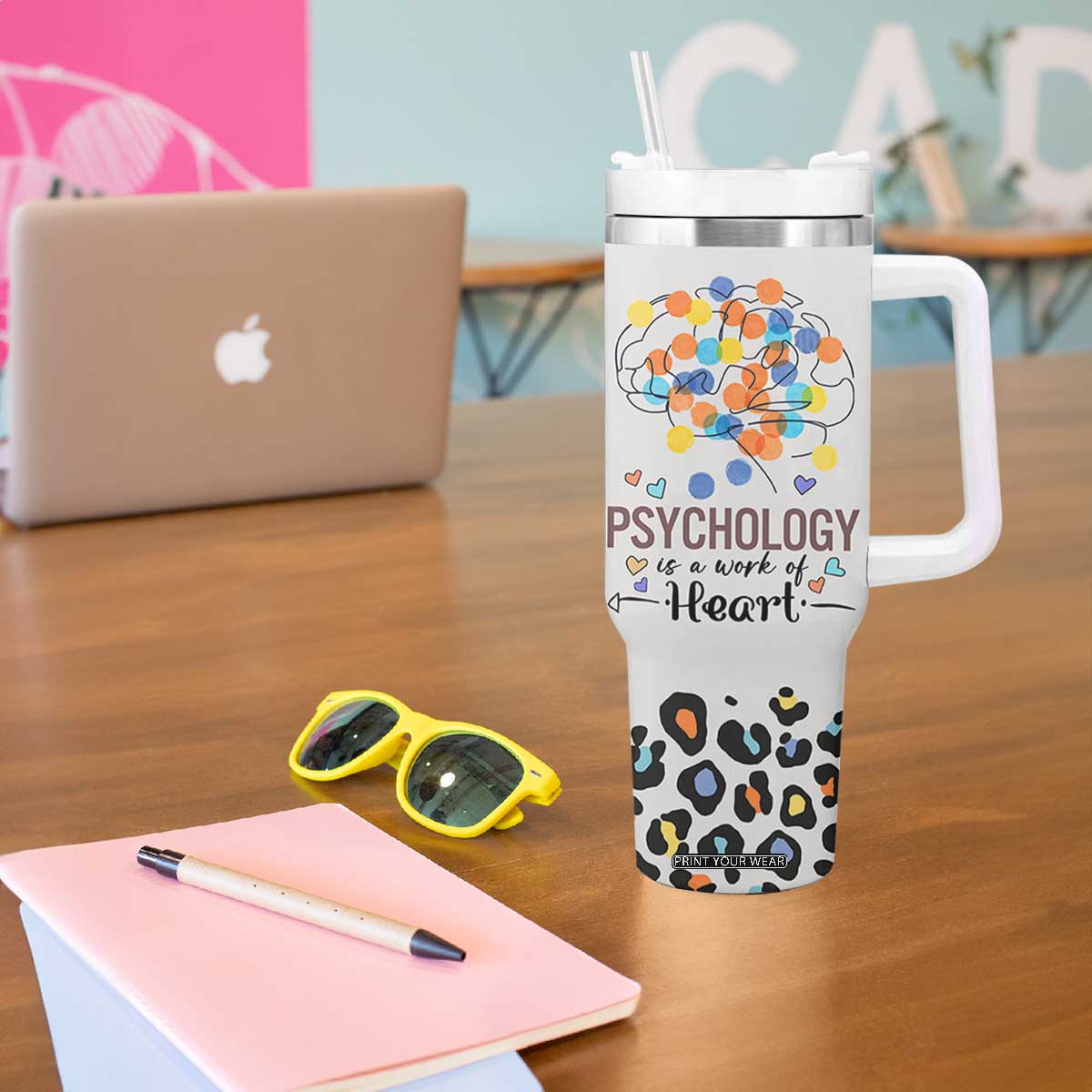 Psychology Gifts Tumbler With Handle Keep Talking I'm Diagnosing You School Psychologist TB10 Print Your Wear