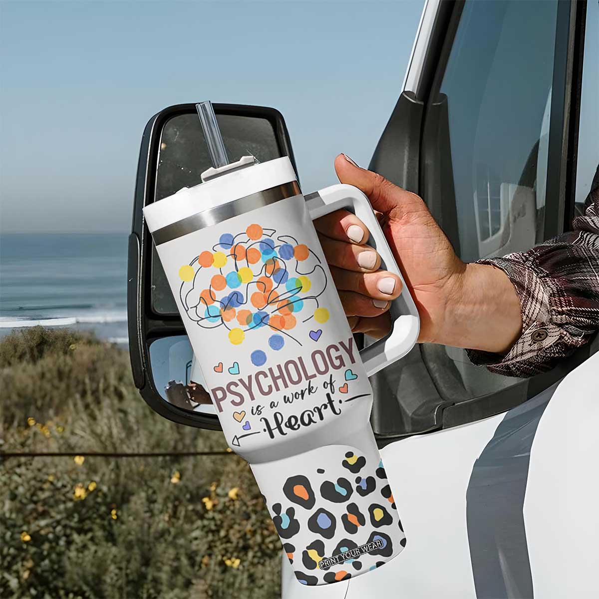 Psychology Gifts Tumbler With Handle Keep Talking I'm Diagnosing You School Psychologist TB10 Print Your Wear