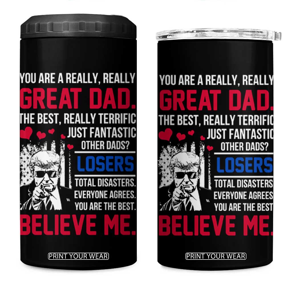 Christmas Gifts for Dad 4 in 1 Can Cooler Tumbler for Christmas Fathers Day TB10 One Size: 16 oz Black Print Your Wear