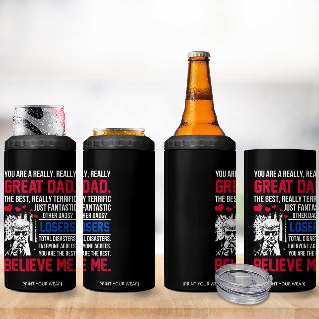 Christmas Gifts for Dad 4 in 1 Can Cooler Tumbler for Christmas Fathers Day TB10 Print Your Wear