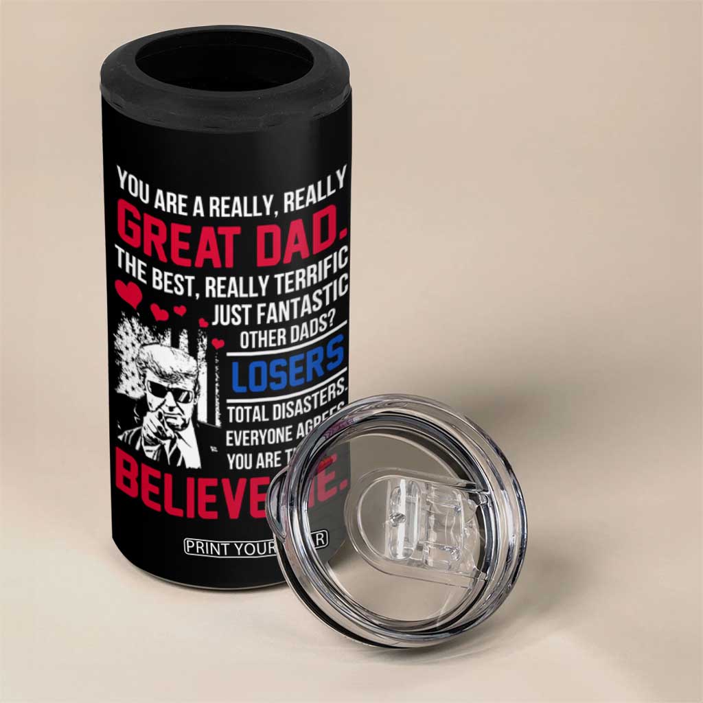 Christmas Gifts for Dad 4 in 1 Can Cooler Tumbler for Christmas Fathers Day TB10 Print Your Wear