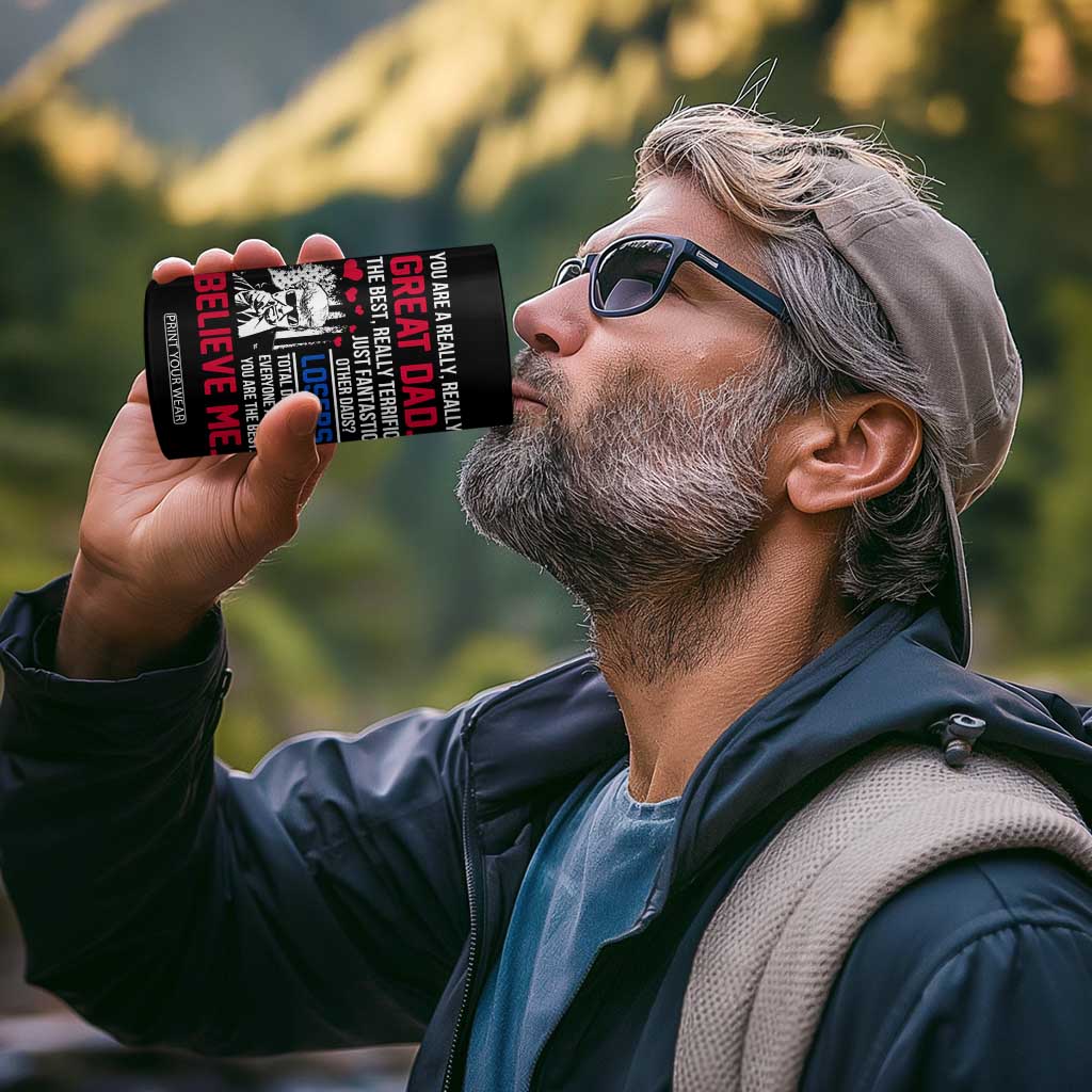 Christmas Gifts for Dad 4 in 1 Can Cooler Tumbler for Christmas Fathers Day TB10 Print Your Wear