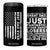 Christmas Gifts for Dad 4 in 1 Can Cooler Tumbler Best Dad Ever American US Flag Father's Day TB10 One Size: 16 oz Black Print Your Wear