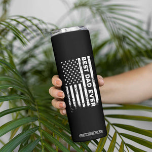 Christmas Gifts for Dad Skinny Tumbler Best Dad Ever American US Flag Father's Day TB10 Print Your Wear
