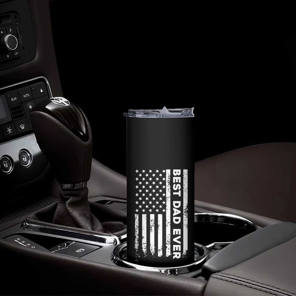 Christmas Gifts for Dad Skinny Tumbler Best Dad Ever American US Flag Father's Day TB10 Print Your Wear
