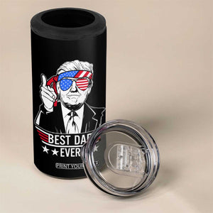 Christmas Gifts for Dad 4 in 1 Can Cooler Tumbler Best Dad Ever American Flag TB10 Print Your Wear