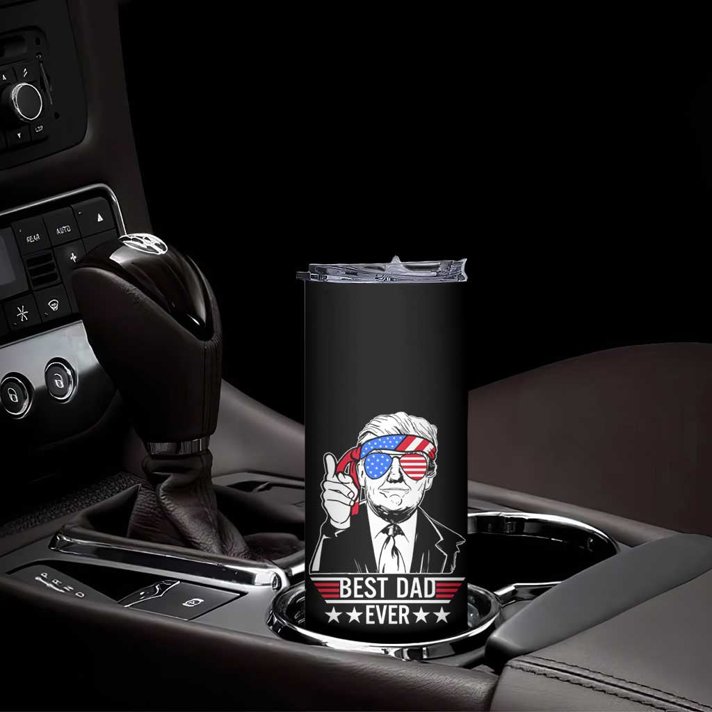 Christmas Gifts for Dad Skinny Tumbler Best Dad Ever American Flag TB10 Print Your Wear