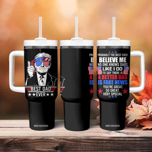 Christmas Gifts for Dad Tumbler With Handle Best Dad Ever American Flag TB10 Print Your Wear