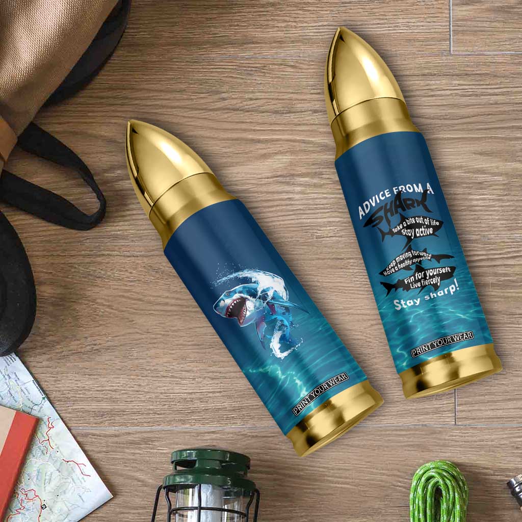 Shark Lovers Bullet Tumbler Everything Will Kill You So Choose Something Fun TB10 Print Your Wear