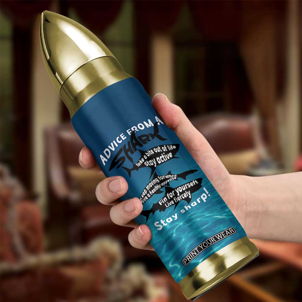 Shark Lovers Bullet Tumbler Everything Will Kill You So Choose Something Fun TB10 Print Your Wear