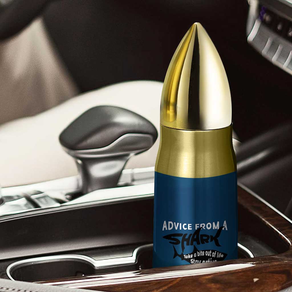 Shark Lovers Bullet Tumbler Everything Will Kill You So Choose Something Fun TB10 Print Your Wear