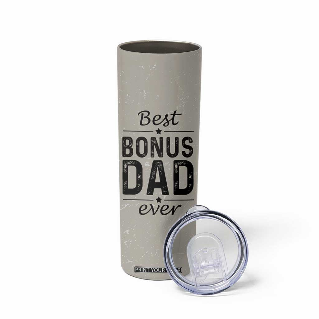 Best Bonus Dad Ever Skinny Tumbler Stepdad Fathers Day Gifts From Stepdaughter Stepson TB10 Print Your Wear