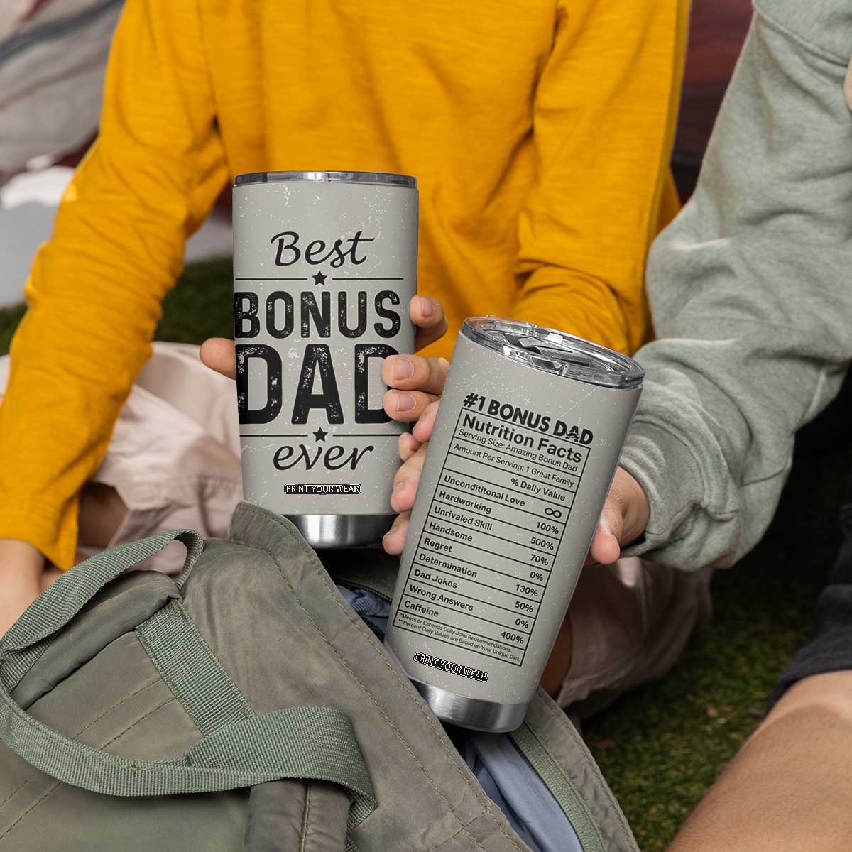 Best Bonus Dad Ever Tumbler Cup Stepdad Fathers Day Gifts From Stepdaughter Stepson TB10 Print Your Wear