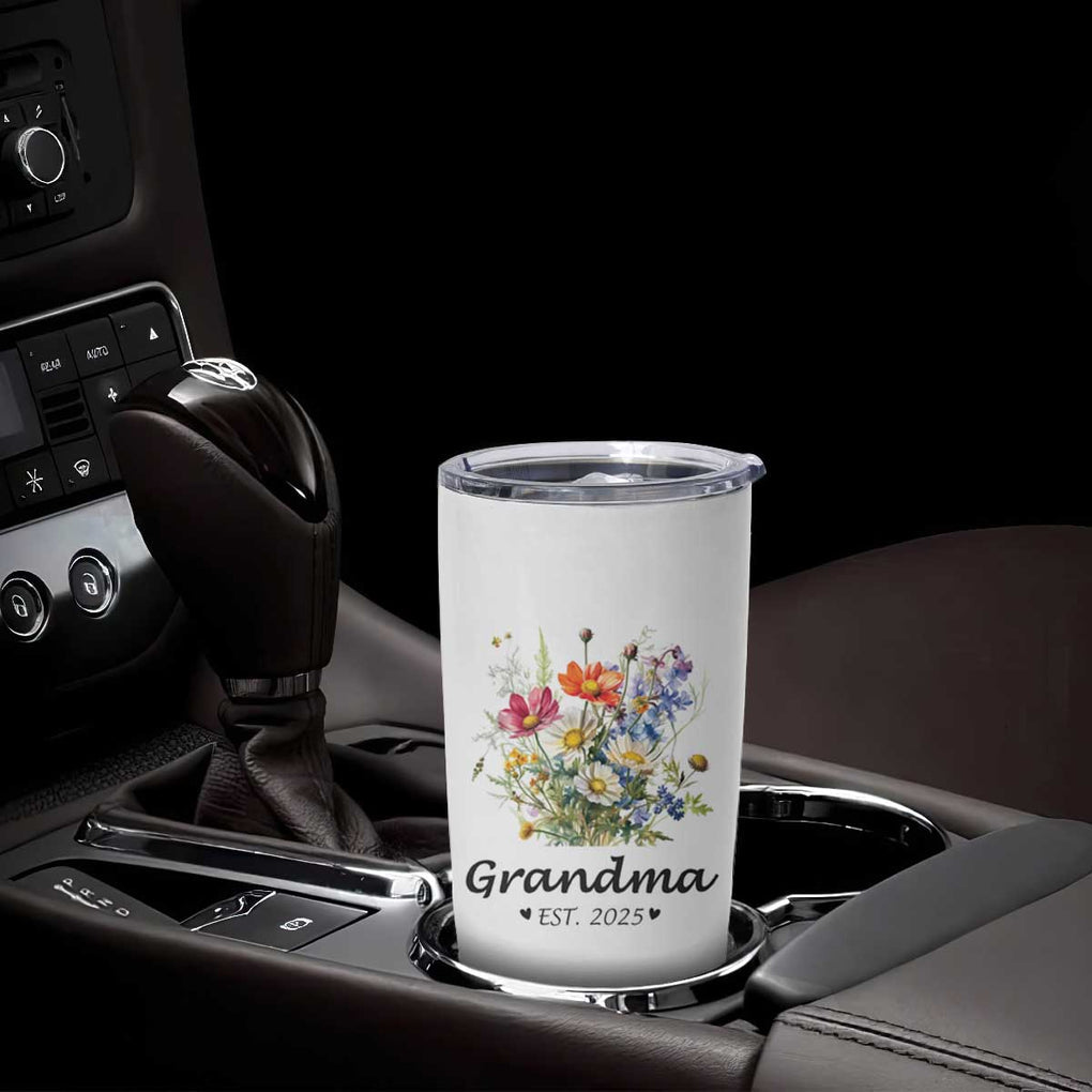 Promoted to Grandma Tumbler Cup Granny Est.2025 Pregnancy Announcement Gifts for New Grandparents TB10 Print Your Wear