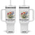 Promoted to Grandma Tumbler With Handle Granny Est.2025 Pregnancy Announcement Gifts for New Grandparents TB10 One Size: 40 oz White Print Your Wear