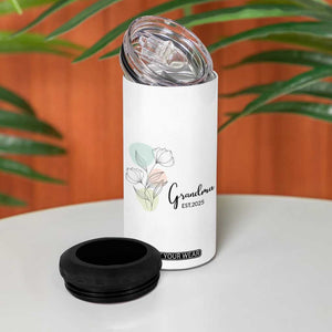Promoted to Grandma 4 in 1 Can Cooler Tumbler Est 2025 New Grandmother Gift TB10 Print Your Wear