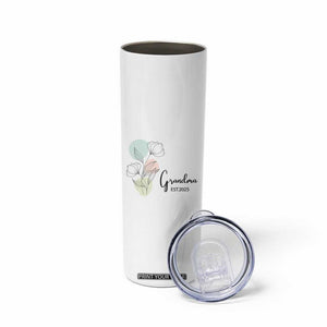 Promoted to Grandma Skinny Tumbler Est 2025 New Grandmother Gift TB10 Print Your Wear