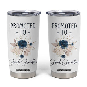 Promoted to Grandma Tumbler Cup First Time Grandmother New Nana Gift TB10 White Print Your Wear