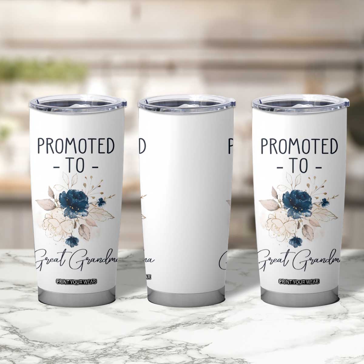 Promoted to Grandma Tumbler Cup First Time Grandmother New Nana Gift TB10 Print Your Wear