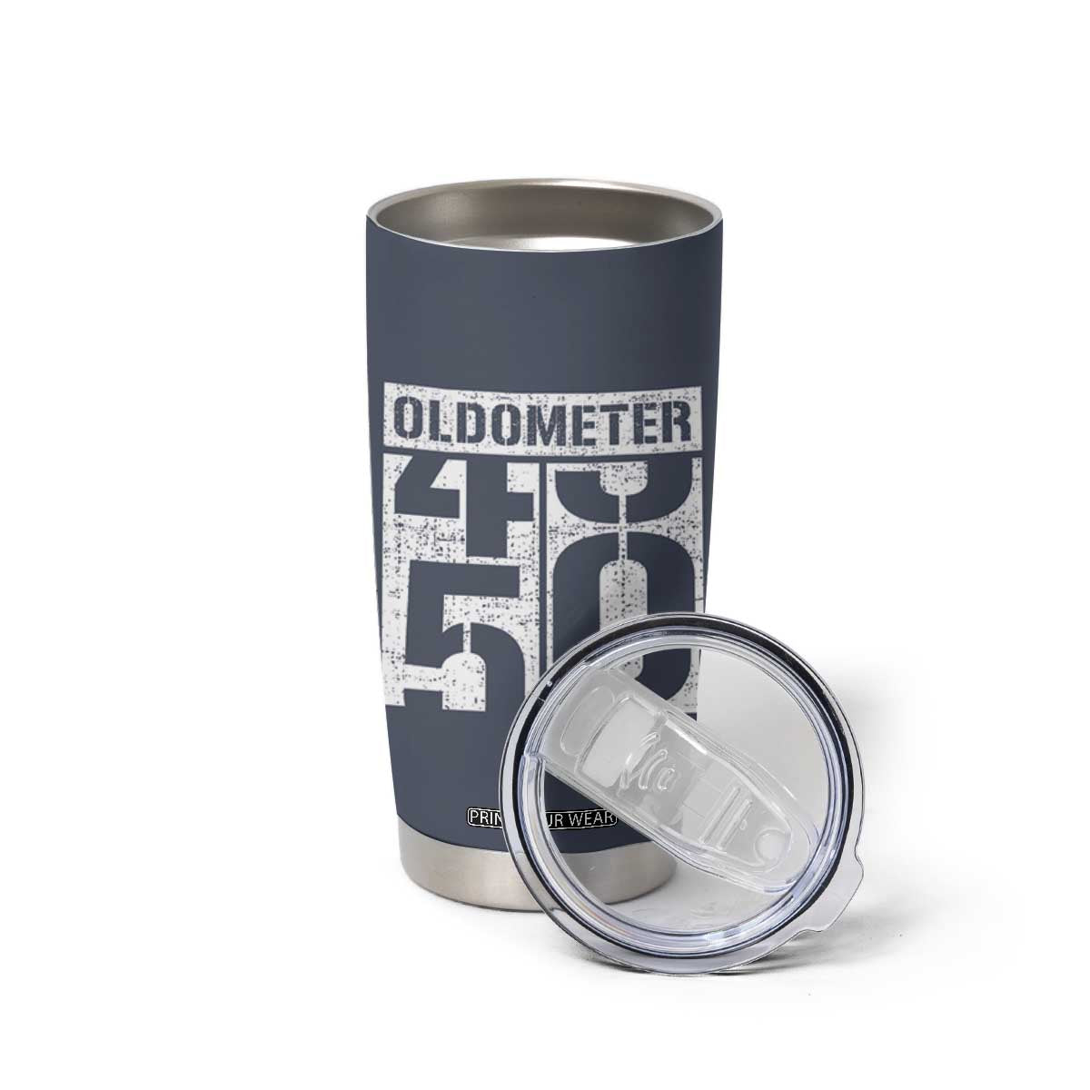 Funny 50th Birthday Tumbler Cup Oldometer Odometer 1976 50 Year Old Birthday Old Joke TB10 Print Your Wear
