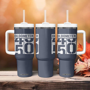 Funny 50th Birthday Tumbler With Handle Oldometer Odometer 1976 50 Year Old Birthday Old Joke TB10 Print Your Wear