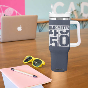 Funny 50th Birthday Tumbler With Handle Oldometer Odometer 1976 50 Year Old Birthday Old Joke TB10 Print Your Wear