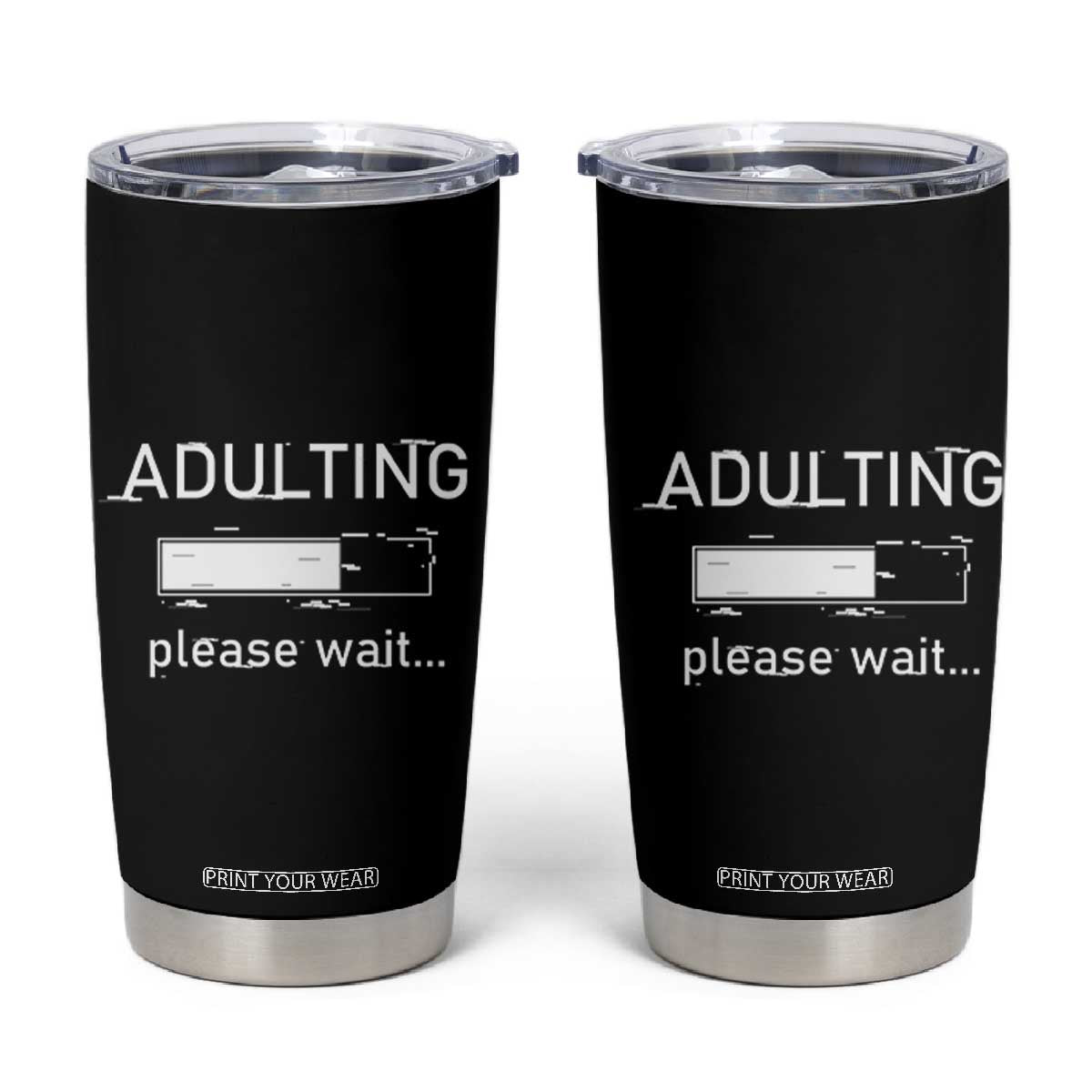 18th Birthday Gifts Tumbler Cup Adulting Please Wait 2008 18th Birthday For Boys Girls TB10 Black Print Your Wear