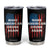 Funny Beer Alcohol Drunk Tumbler Cup Make America Drunk Again American Flag USA 4th July TB10 Black Print Your Wear