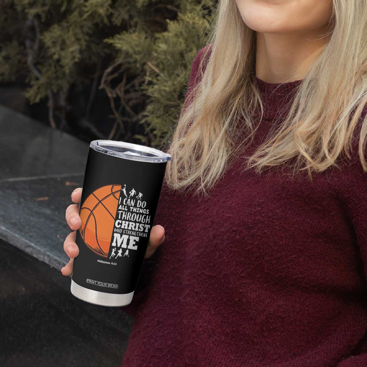 Christian Basketball Gifts Tumbler Cup Basketball Player Coach Bulk Team Gift TB10 Print Your Wear