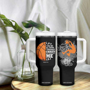 Christian Basketball Gifts Tumbler With Handle Basketball Player Coach Bulk Team Gift TB10 Print Your Wear
