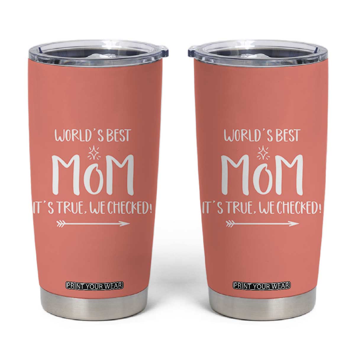 Gifts For Mom Tumbler Cup Funny Best Mom Mothers Day Gifts Idea TB10 Peach Print Your Wear