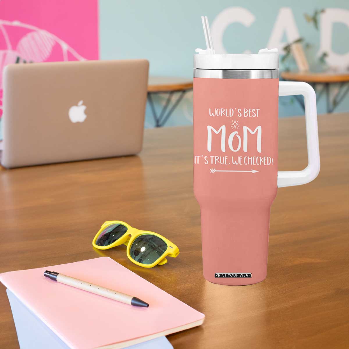 Gifts For Mom Tumbler With Handle Funny Best Mom Mothers Day Gifts Idea TB10 Print Your Wear