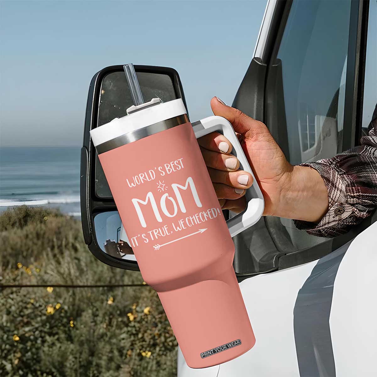 Gifts For Mom Tumbler With Handle Funny Best Mom Mothers Day Gifts Idea TB10 Print Your Wear