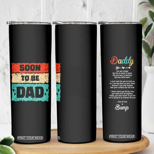 Soon To Be Dad Skinny Tumbler New Expecting Dad First Time Father's Day TB10 Print Your Wear