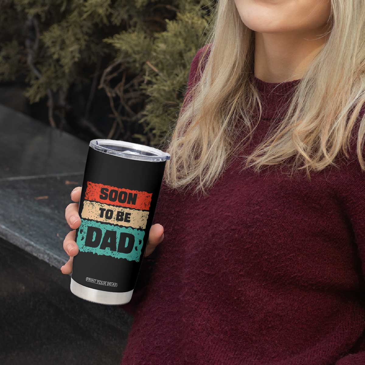 Soon To Be Dad Tumbler Cup New Expecting Dad First Time Father's Day TB10 Print Your Wear