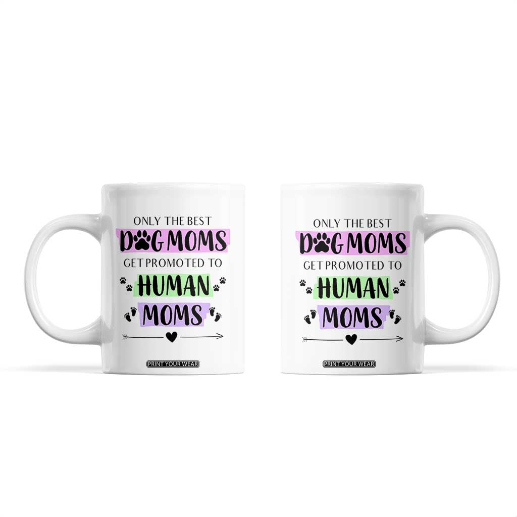 New Mom Gifts Coffee Mug Funny Dog Mom Pregnancy Gift For Expecting Mama TB10 White Print Your Wear