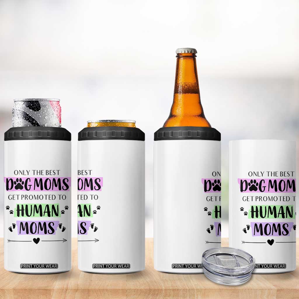 New Mom Gifts 4 in 1 Can Cooler Tumbler Funny Dog Mom Pregnancy Gift For Expecting Mama TB10 Print Your Wear