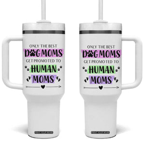 New Mom Gifts Tumbler With Handle Funny Dog Mom Pregnancy Gift For Expecting Mama TB10 One Size: 40 oz White Print Your Wear