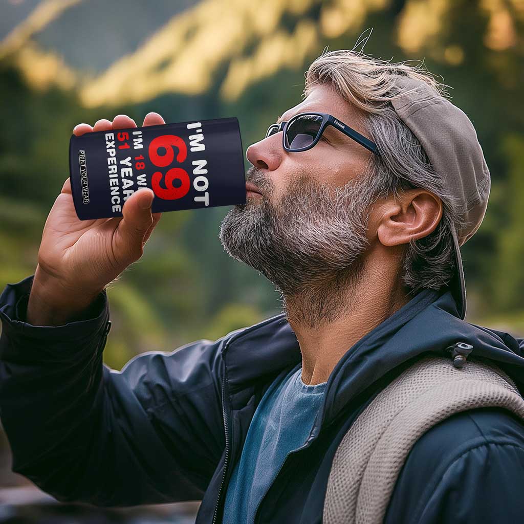 69th Birthday Gifts 4 in 1 Can Cooler Tumbler Funny 1957 Turning 69 Years Old TB10 Print Your Wear
