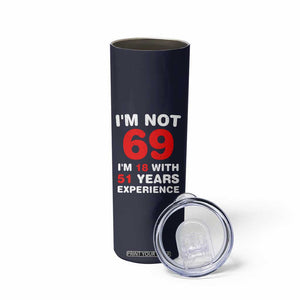 69th Birthday Gifts Skinny Tumbler Funny 1957 Turning 69 Years Old TB10 Print Your Wear