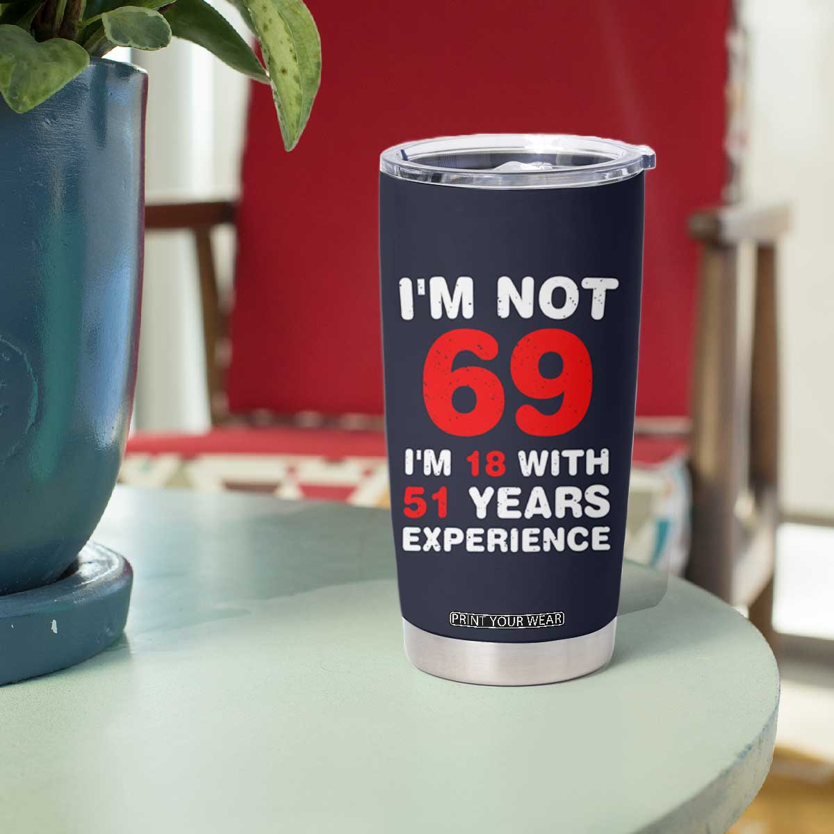 69th Birthday Gifts Tumbler Cup Funny 1957 Turning 69 Years Old TB10 Print Your Wear