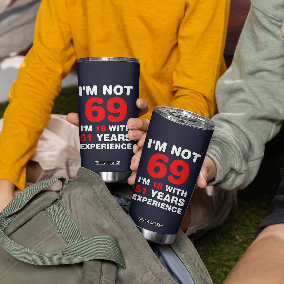 69th Birthday Gifts Tumbler Cup Funny 1957 Turning 69 Years Old TB10 Print Your Wear